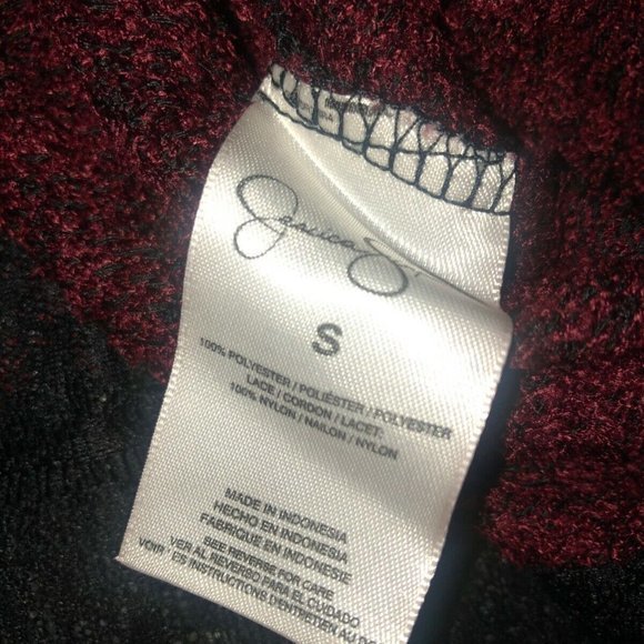 Jessica Simpson Sweater Red Black Women's Size Small - Picture 3 of 9
